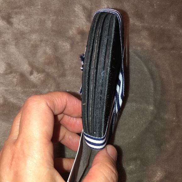 Half United Home Black Leather Coaster Set of 4 - Picture 4 of 5